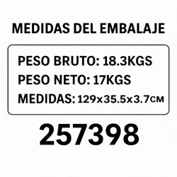 MUEBLE  TV TRENDS 120X28X42CM (A414-TVCT-06)