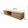 MUEBLE  TV TRENDS 160X40X40CM (A414-TVCT-04)