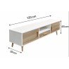 MUEBLE  TV TRENDS 120X39X45CM (A414-TVCT-07)