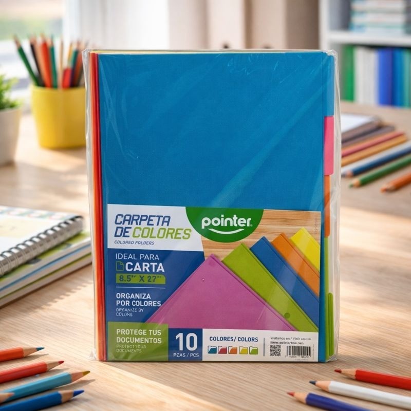 Cubierta Papel Pointer Clrs 10Pcs (Fl2-23189-C)