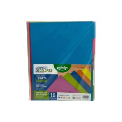 CUBIERTA PAPEL POINTER CLRS 10PCS (FL2-23189-C)