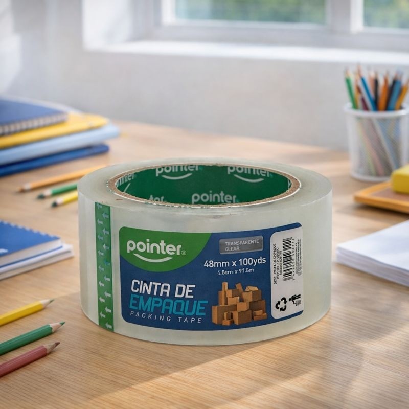 CINTA EMPAQUE POINTER 48mmx100 YDS (TP-48100C)