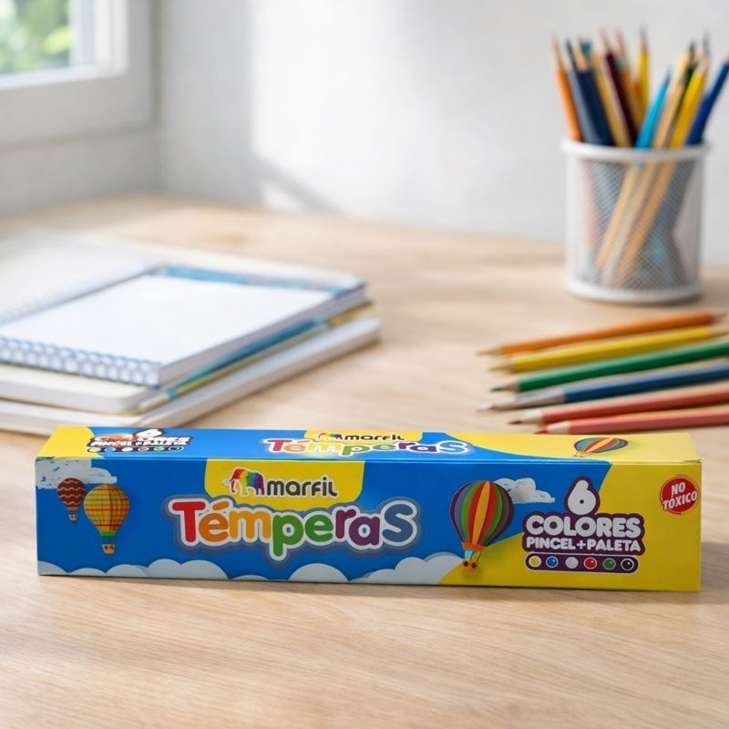 TEMPERA 6 COLORES UND