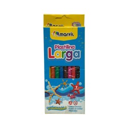 PLASTILINA LARGA  9 COLORES