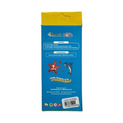 PLASTILINA LARGA  9 COLORES