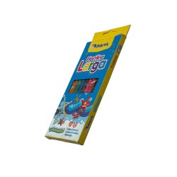 PLASTILINA LARGA  9 COLORES
