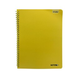 CUADERNO ESPIRAL 80H GDE UNICOLOR BASICO