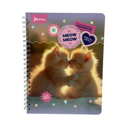 CUADERNO ESPIRAL 100H CATS 1UD (576225)