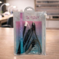 Set de Herramientas para Uñas EVOK 4 Piezas Negro – Cuidado y Precisión