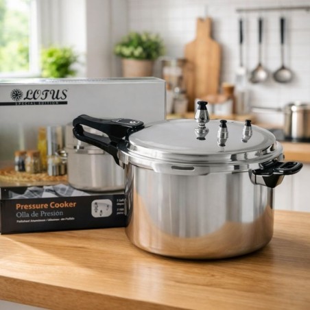 Olla de Presión Lotus 9 Litros – Cocción Rápida y Ahorro de Tiempo