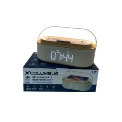 RELOJ PARLANTE COLUMBUS  BLUETOOTH (A414-SMT02)