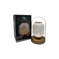 LÁMPARA DE MESA ESFERA CRISTAL 3CCT RECARGABLE 7H 4HOME (MB3