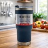 VASO METAL 560ML NAVY MATE(SV-TH-595)