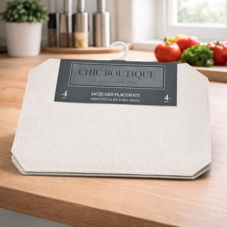 INDIVIDUAL 4PZAS 30.5X45.7CM CHIC BOUTIQUE(731-1429552)