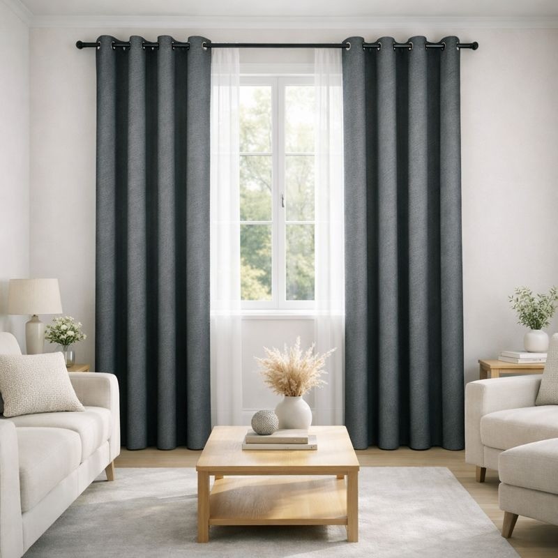 CORTINA 4HOME 55X90 CHRCL(WPSG48166FBA)