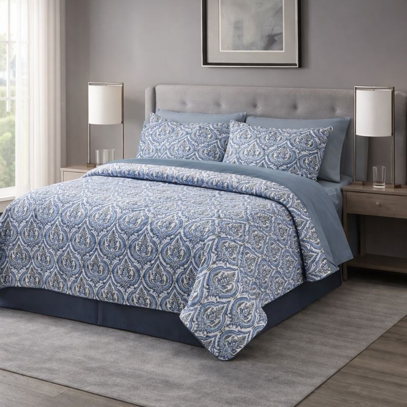 SET EDREDONES KING PINSONIC 7PCS (BCSK45740)