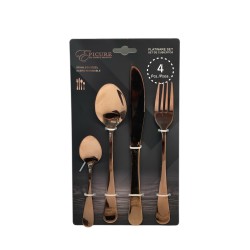 SET CUBIERTOS METAL 4PCS(EP-4PCS-RG5)
