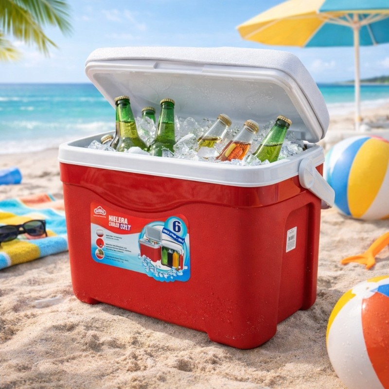 HIELERA POLAR MEDIANA (32 LT) (49X35X43) ROJO AR011581-RPO-0