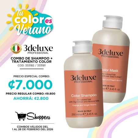 COMBO 3DELUXE COLOR TRATAMIENTO + SHAMPOO