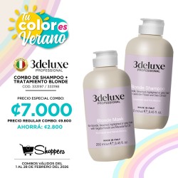 COMBO 3DELUXE BLONDE TRATAMIENTO + SHAMPOO