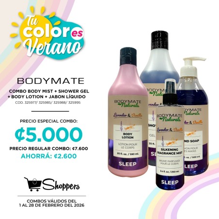COMBO BODY MATE LAVANDA Y VAINILLA