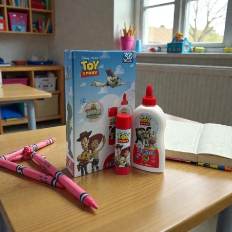 KIT RESISTOL-TOY STORY GOMA ESCOLAR 250 ML +BARRA 40GR