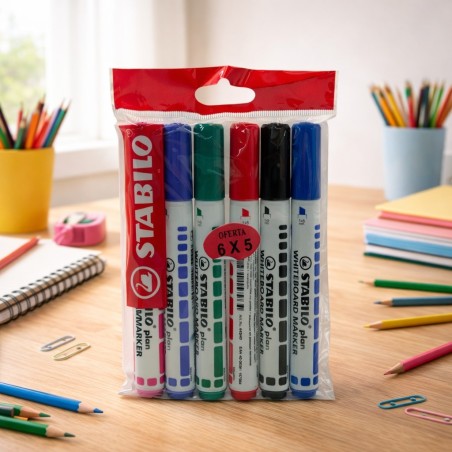 MARCADOR PIZARRA 6X5 BISELADO STABILO (176014) BTS25