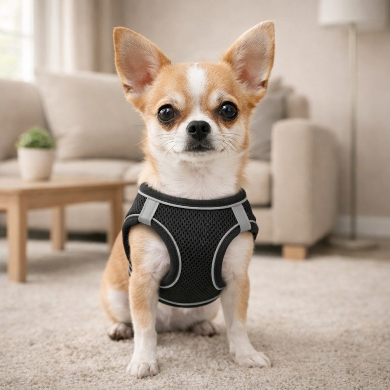 PECHERA MASCOTA TEDDY PET NEGRA TALLA S (8705BK-S)