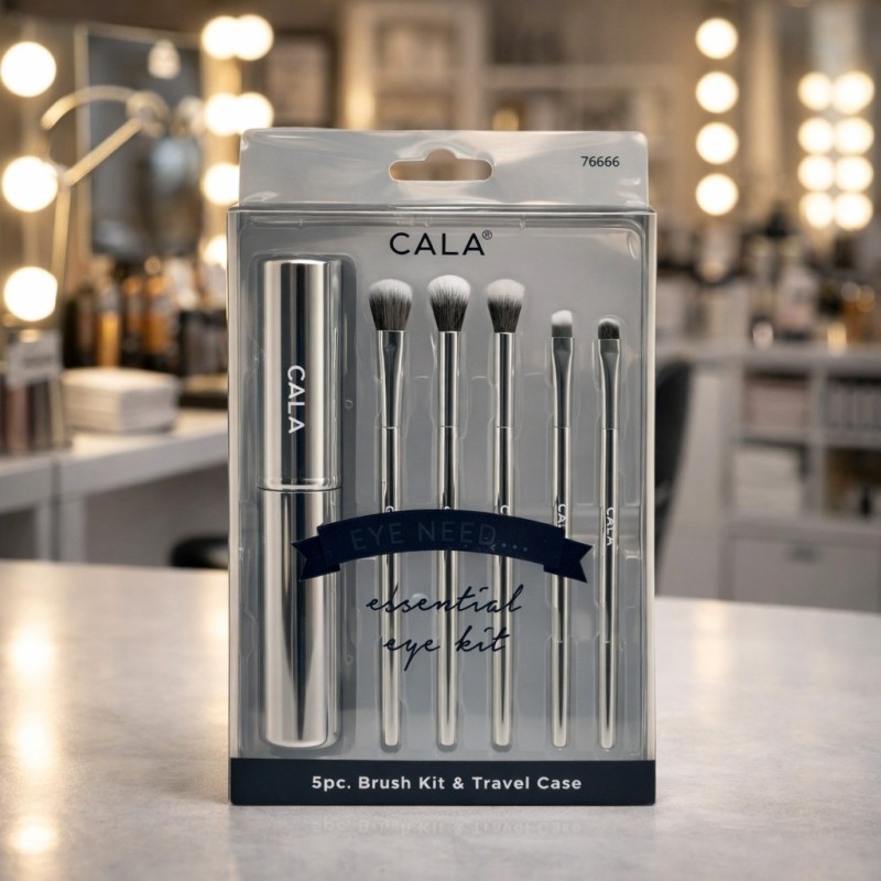 SET BROCHA  CALA OJOS METALLIC 5PCS(76666)