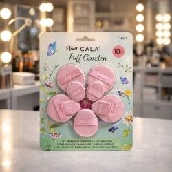 SET ESPONJA CALA MAQUILLAJE FLOWER GARDEN  10PCS(76027)