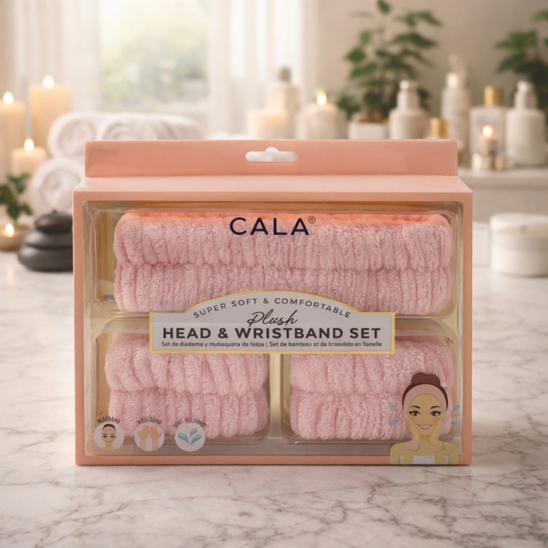 SET VINCHA MUÑEQUERA SKINCARE CALA(69131)