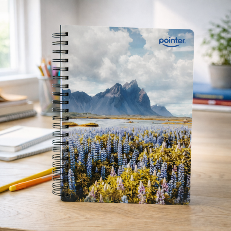 Cuaderno 200 hojas Pointer | Mayor espacio para todo el curso