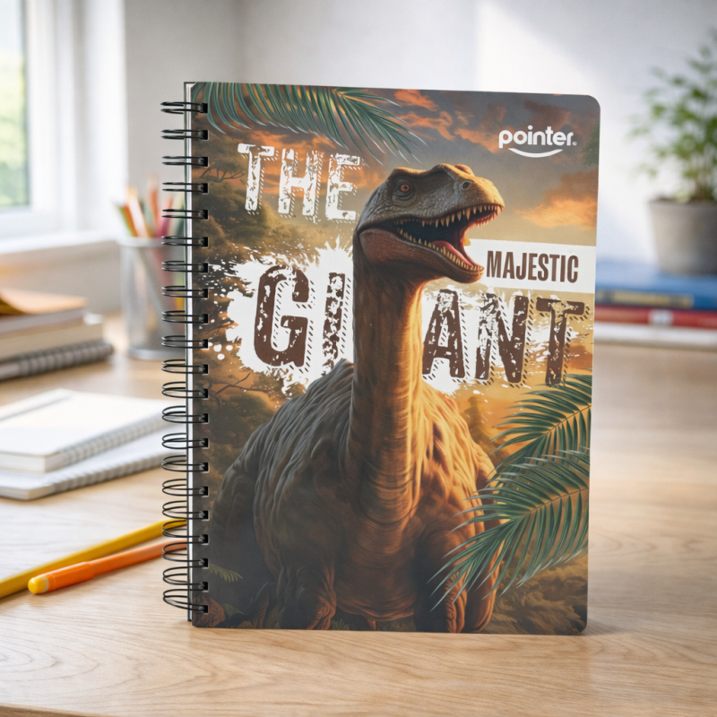 CUADERNO 200H ESP GDE DINOS 5MAT POINTER (2887) BTS25