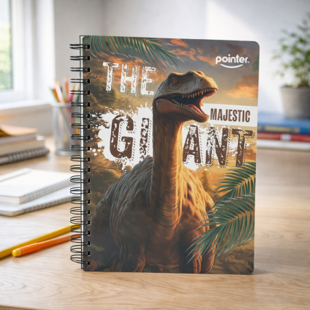 CUADERNO 200H ESP GDE DINOS 5MAT POINTER (2887) BTS25