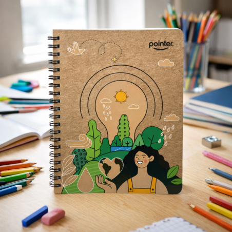CUADERNO 100H COSID GDE ECOLOGICO POINTER 80235-ECO-BTS 26