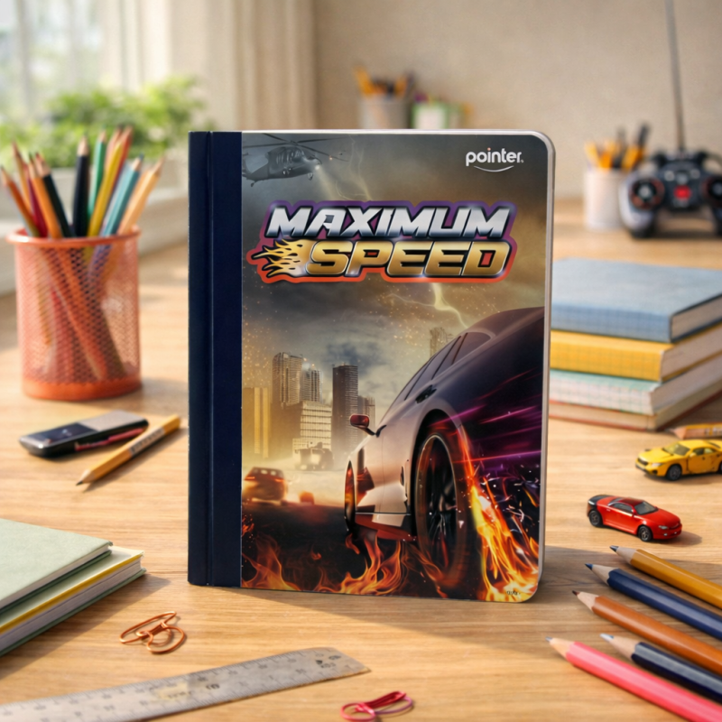 CUADERNO 100H COSID PEQ CARS POINTER (80234-CR-2025) BTS25