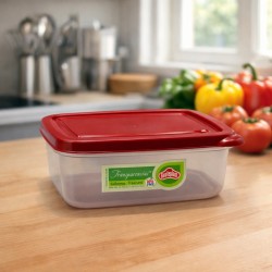 TAZON CUADRADO MEDIANO TR (5 TZ/1.2 L) ROJO CHEF