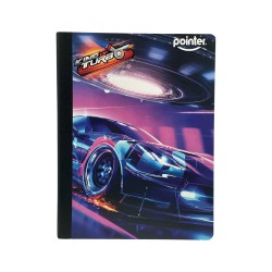 Cuaderno grande Pointer diseño carros – Ideal para clases y tareas