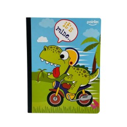 Cuaderno 50 hojas cosido Pointer caricatura – Práctico para tareas diarias