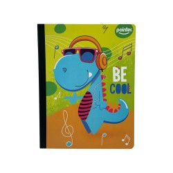 Cuaderno 50 hojas cosido Pointer caricatura – Práctico para tareas diarias