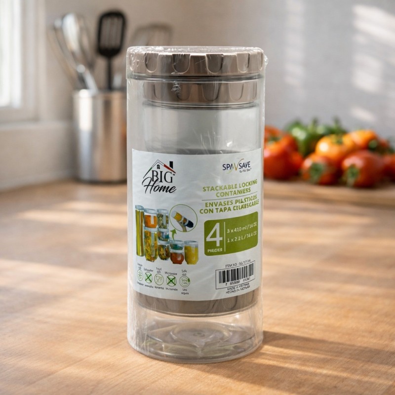 SET ENVASES PLASTICOS 4PCS(BG-TLT-046)