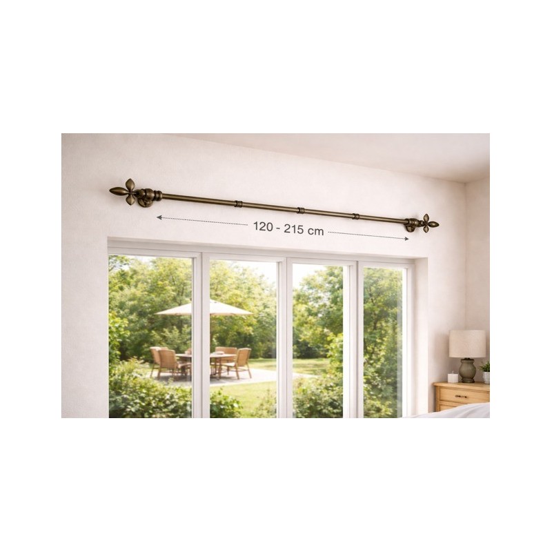 Cortinero Metal 120-215Cm 4Home(Cz-114-2)