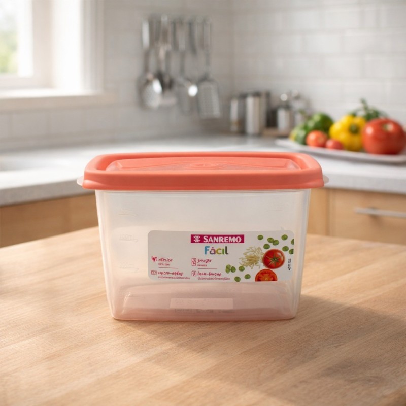 Recipiente Rectangular Facil 580Ml Sanremo(180 /6)