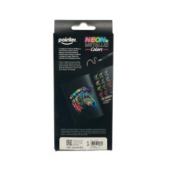 Lapiz Color 12Pcs Neon Y Metalico Pointer (Tcp-12-Mn)
