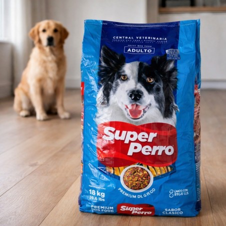 Alimento para perro adulto SUPER PERRO 18 kg | Croquetas balanceadas