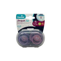 Set Chupetas Glow Dark Genial (Gn-Pr0123G-2B)