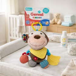 PELUCHE DE ANIMALES (MORDEDOR + ESPEJO + SONIDOS) - SENSORIA