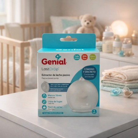 EXTRACTOR/RECOLECTOR LECHE SILICONA (100ml/3Oz) GENIAL (GN-W