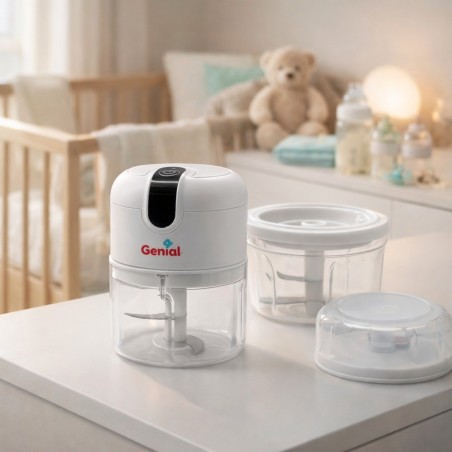 PICADORA ELÉCTRICA RECARGABLE (3 RECIPIENTES) GENIAL (GN-FP1