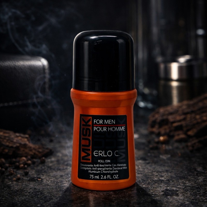 DESODORANTE H  MUSK NARANJA GDE 75 ML (600034*)